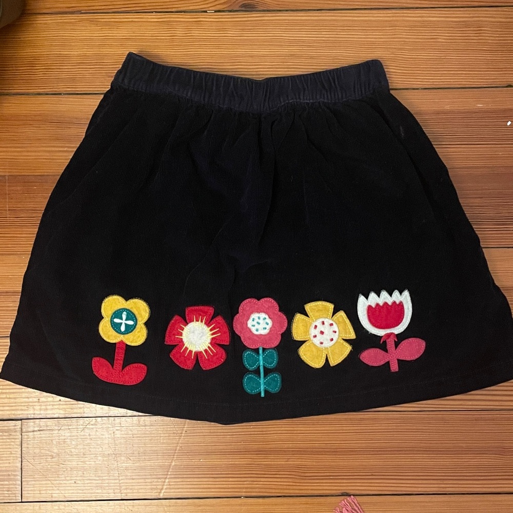 Hanna Andersson Navy Corduroy skirt GUC
